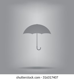 Umbrella icon, vector illustration. Flat design style