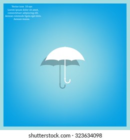 Umbrella icon, vector illustration. Flat design style