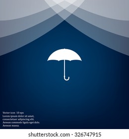 Umbrella icon, vector illustration. Flat design style