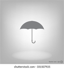 Umbrella icon, vector illustration. Flat design style