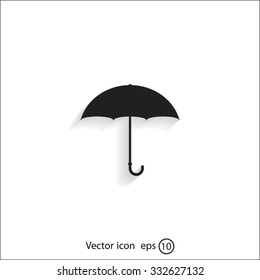 Umbrella icon, vector illustration. Flat design style