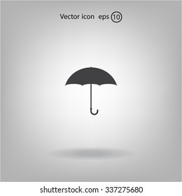 Umbrella icon, vector illustration. Flat design style