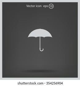 Umbrella icon, vector illustration. Flat design style