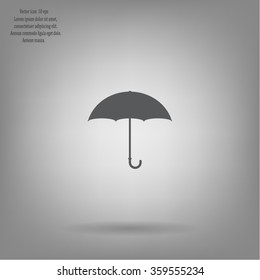 Umbrella icon, vector illustration. Flat design style