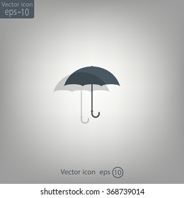 Umbrella icon, vector illustration. Flat design style