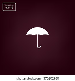 Umbrella icon, vector illustration. Flat design style