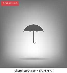 Umbrella icon, vector illustration. Flat design style