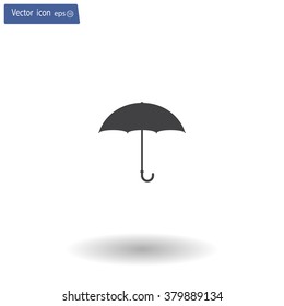 Umbrella icon, vector illustration. Flat design style