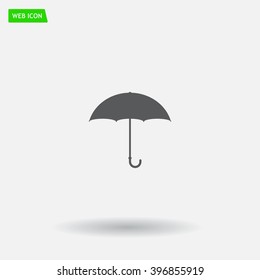 Umbrella icon, vector illustration. Flat design style