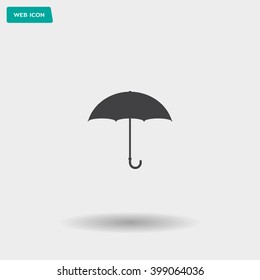 Umbrella icon, vector illustration. Flat design style