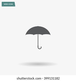Umbrella icon, vector illustration. Flat design style