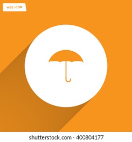 Umbrella icon, vector illustration. Flat design style