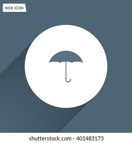 Umbrella icon, vector illustration. Flat design style