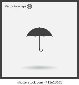 Umbrella icon, vector illustration. Flat design style