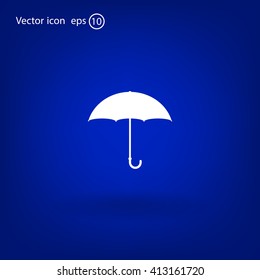 Umbrella icon, vector illustration. Flat design style