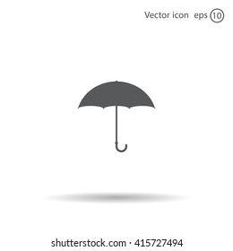 Umbrella icon, vector illustration. Flat design style