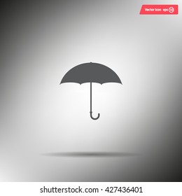 Umbrella icon, vector illustration. Flat design style