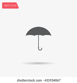 Umbrella icon, vector illustration. Flat design style