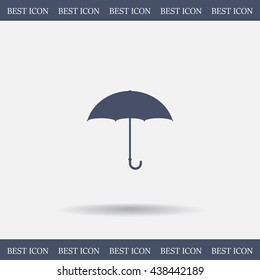 Umbrella icon, vector illustration. Flat design style