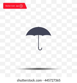 Umbrella icon, vector illustration. Flat design style