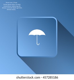 Umbrella icon, vector illustration. Flat design style