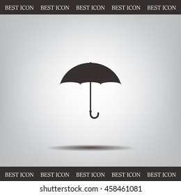 Umbrella icon, vector illustration. Flat design style