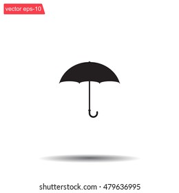 Umbrella icon, vector illustration. Flat design style