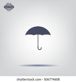 Umbrella icon, vector illustration. Flat design style