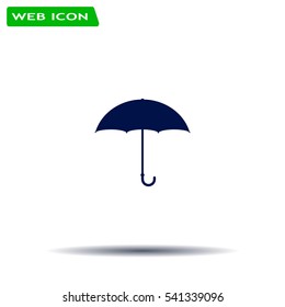 Umbrella icon, vector illustration. Flat design style
