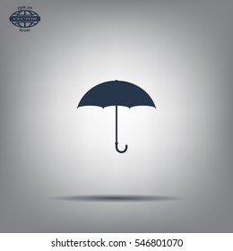 Umbrella icon, vector illustration. Flat design style