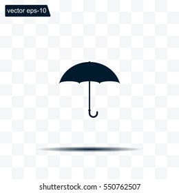 Umbrella icon, vector illustration. Flat design style