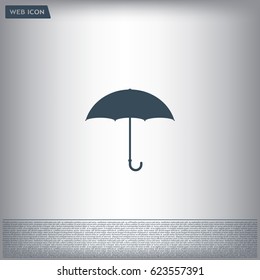Umbrella icon, vector illustration. Flat design style
