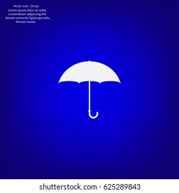 Umbrella icon, vector illustration. Flat design style