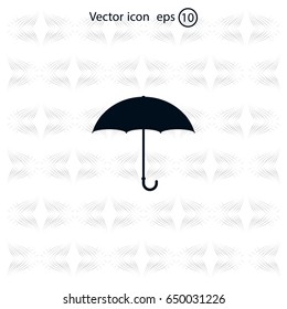 Umbrella icon, vector illustration. Flat design style