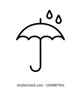Umbrella Icon Vector Illustration Logo Template