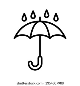 Umbrella Icon Vector Illustration Logo Template