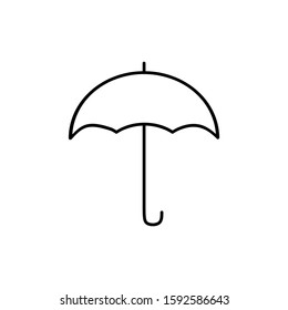 Umbrella icon vector illustration logo template for many purpose. Isolated on white background.