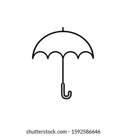 Umbrella icon vector illustration logo template for many purpose. Isolated on white background.