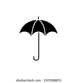 Umbrella icon vector illustration logo template for many purpose. Isolated on white background.