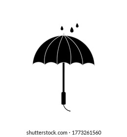icono paraguas ilustración de vector plantilla