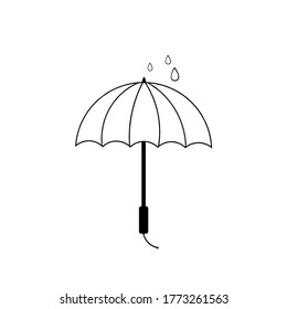umbrella icon vector illustration logo template