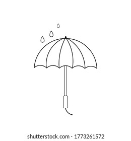 umbrella icon vector illustration logo template