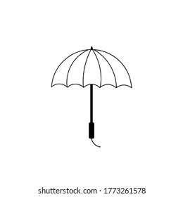 umbrella icon vector illustration logo template