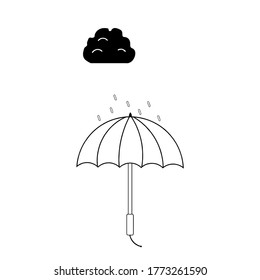 umbrella icon vector illustration logo template
