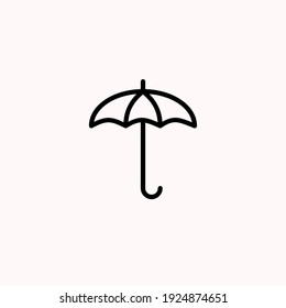 Umbrella icon vector illustration logo template for many purpose. Isolated on white background.