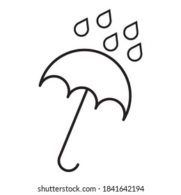 Umbrella icon, vector illustration on white backround