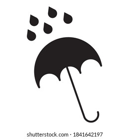 Umbrella icon, vector illustration on white backround