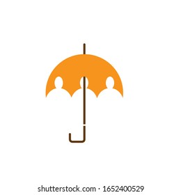 Umbrella Icon Vector Illustration template Design Stock Vector