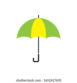 Icono del paraguas Plantilla de ilustración Diseño Vector de material