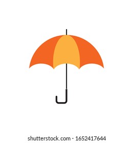 Icono del paraguas Plantilla de ilustración Diseño Vector de material